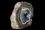 Crystal Filled Dugway Geode (Polished Half) Stand-up - Utah #141325-2